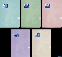 Zeszyt Oxford Touch Pastelowy A5 60 kartek 90 g kratka 5x5 mm 400175351