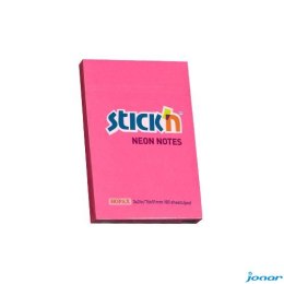 Bloczek STICKN 76x51mm ciemnoróżowy neon 100k 21161 STICKN