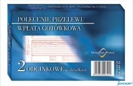 S-449-5 Polecenie przelewu A6 wpłata gotówkowa 2odcinkowe w składkach pud-20