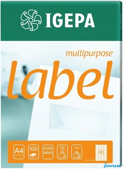 Etykieta samoprzylepna 52.5x29.7mm (100sztuk) CONTILABEL EA525X297