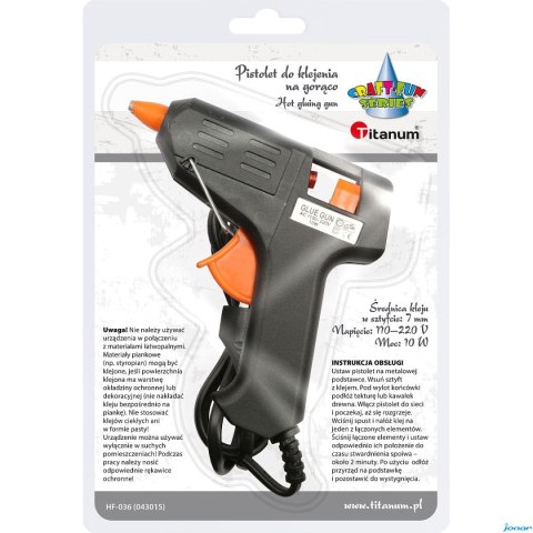 Pistolet do kleju na gorąco 10W HF-036 339427 mały Q7 TITANUM