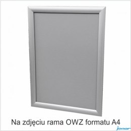 Ramka plakatowa OWZ 25mm profil alu ostre narożniki A3 TZW25/A3BG 2X3