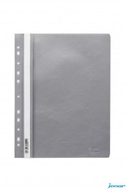 Skoroszyt wpinany PP DOTTS (20) szary wzmocniony polipropylen SPP-DOT-02-07