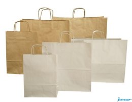 Torba papierowa ECOBAG 240x100x360 100g biała E2001100 ekologiczna