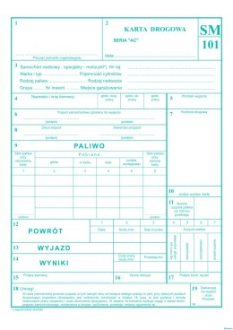 Karta drogowa A5, 80 kartek numerowane offset, 10-802-3N DOTTS