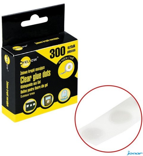 Żelowe kropki mocujące w rolce Yellow One YL-10300 125-1042