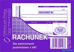 234-5 Rachunek MICHALCZYK&PROKOP A6 80 kartek poziom(o+k)