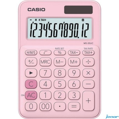 Kalkulator CASIO MS-20UC-PK BOX rózowy