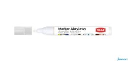 Marker akrylowy, fibrowa końcówka okrągła 2-5mm, biały TO-402 Toma