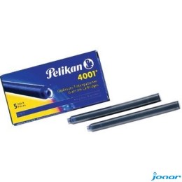 Naboje do piór, długie czarne 400142570 PELIKAN