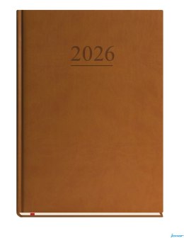 Terminarz Klasyczny B5 2026 - ciemno brązowy Michalczyk i Prokop T-221V-S2 kalendarz 1 strona 1 tydzień + strona na notatki