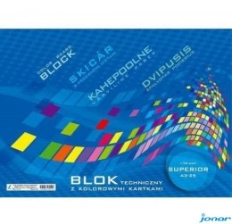 Blok techniczny kolorowy A3 10k KRESKA