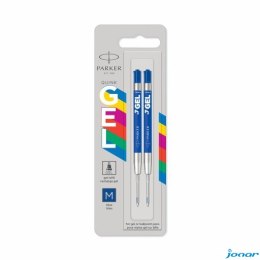 Wkłady żelowe ECONOMY (plastikowa obudowa, metalowa końcówka M) niebieskie 2szt 2136210 PARKER
