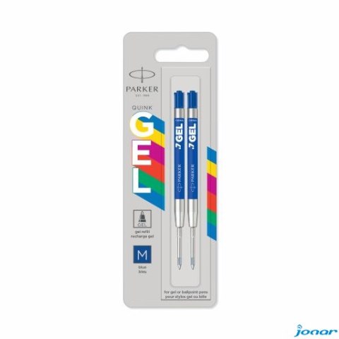 Wkłady żelowe ECONOMY (plastikowa obudowa, metalowa końcówka M) niebieskie 2szt 2136210 PARKER