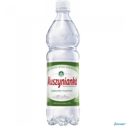Woda MUSZYNIANKA 0.6l niskonasycona CO2 zgrzewka 8 szt. (zielona)