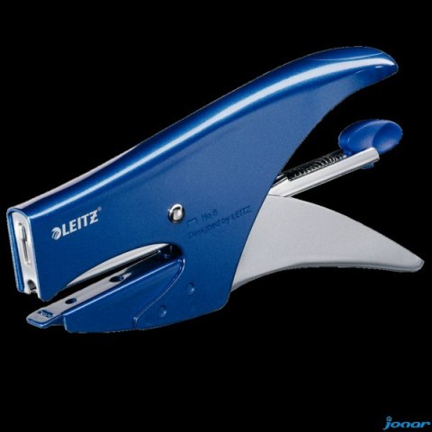 Zszywacz nożycowy metaliczny niebieski (No 8) 15 kartek 55470033 LEITZ