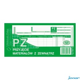 352-8 PZ przyjęcie materiałów z zewnątrz, 1/3 A4 80 kartek, MICHALCZYK&PROKOP