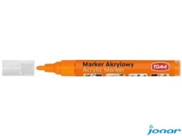 Marker akrylowy, fibrowa końcówka okrągła 2-5mm, pomarańczowy TO-402 Toma