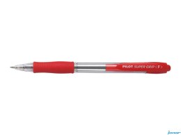 Długopis olejowy automatyczny PILOT SUPER GRIP czerwony PIBPGP-10R-R