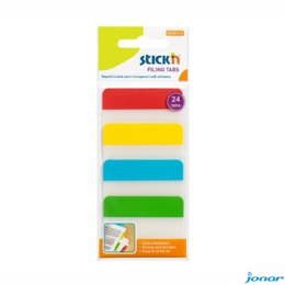 Przekładki indeksujące przeźroczyste 38x51mm 4 kolory STICKN 21608