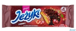 Ciastka JEŻYKI Dark Cherry 140g w czekoladzie deserowej