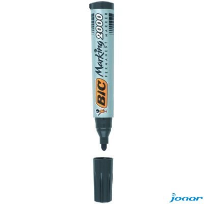 Marker permanentny BIC 2000 Ecolutions czarny okrągła końcówka, 8209153