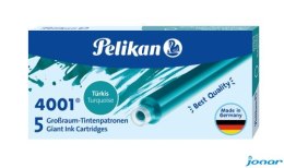 Naboje do piór, długie turkusowe 300004110 PELIKAN