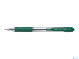 Długopis olejowy automatyczny PILOT SUPER GRIP zielony PIBPGP-10R-G