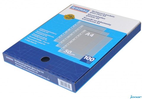 Koszulka krystaliczna DONAU A4 (100) karton 50mic DOX 1772100-00B