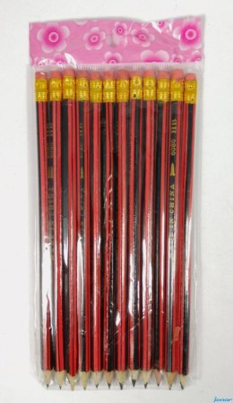 Ołówek z gumką HB (12szt) AMALP1601 S-918