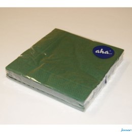 Serwetki AHA zielone 33x33cm, 20sztuk, intensywny