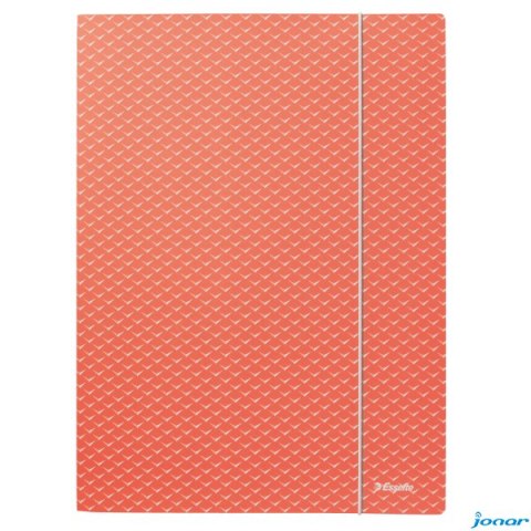 Teczka kartonowa z gumką Colour"Breeze, A4, koralowa 628494