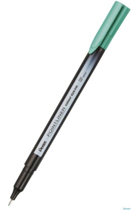 Cienkopis pointliner colour, szmaragdowy z tuszem na bazie wody, S40-D4 PENTEL