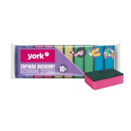 Gąbka do zmywania MAXI York 10szt( 9 x 6 x 2,9)