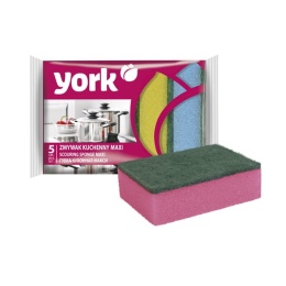 Gąbka do zmywania MAXI York 5szt (10 x 7 x 2,9)