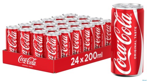 Napój COCA COLA 0.2L PUSZKA (24szt.) KAUCJA