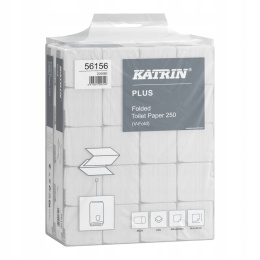 Papier toaletowy składany KATRIN 56156 2W 250L 40 szt.