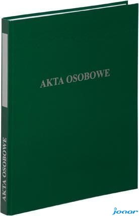 Segregator A4/2, dwuringowy, AKTA OSOBOWE zielony VAUPE, 030/06