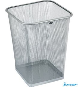 Kosz na papier kwadratowy 18l GR-017, srebrny siatka GRAND 120-1460 SALE