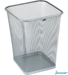 Kosz na papier kwadratowy 18l GR-017, srebrny siatka GRAND 120-1460 SALE