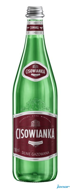 Woda CISOWIANKA 0.7l Silny gaz szkło karton 12 szt