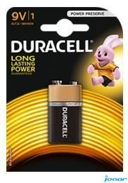 Bateria Basic 9V K1 DURACELL 4520117 6LR61