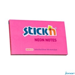 Bloczek STICKN 127x76mm ciemnoróżowy neonowy 100k 21169 STICKN