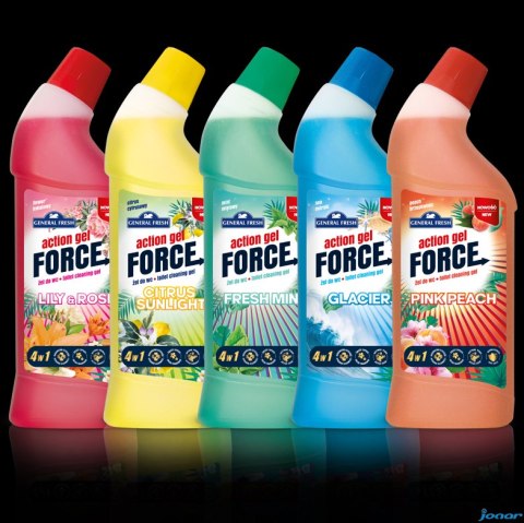 General Fresh Żel do WC ACTION FORCE Brzoskwiniowy1000 ml 36083