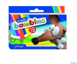 Kredki świecowe BAMBINO 18 kol.