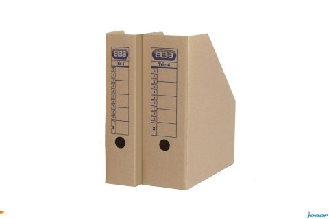 Pojemnik na czasopisma 7,5cm, ELBA TRIC 4, brązowy 100552611