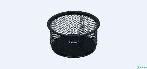 Pojemnik na spinacze GR-10 czarny metalowy siatka GRAND 120-1119