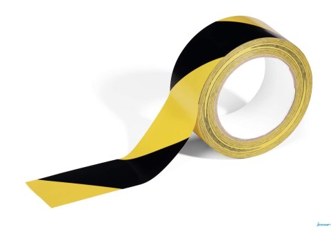 Taśma podłogowa usuwalna do znakowania hal żółto-czarna 50mmx33m Durable 1044130