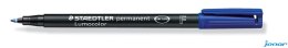 Foliopis Lumocolor, F, wodoodporny, niebieski, Staedtler S 318-3