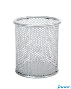 Kubek na długopisy DOTTS siatka srebrny 98x91mm (wys.xśr.)